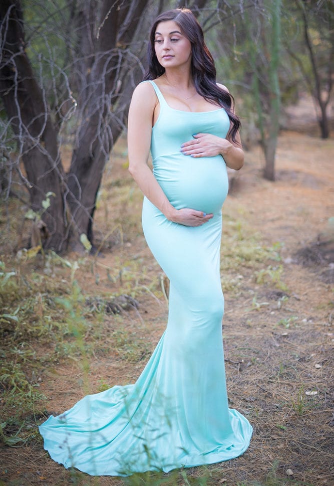 simple pregnancy gown