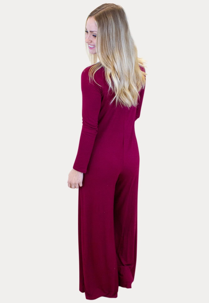 long sleeve maternity jumpsuit