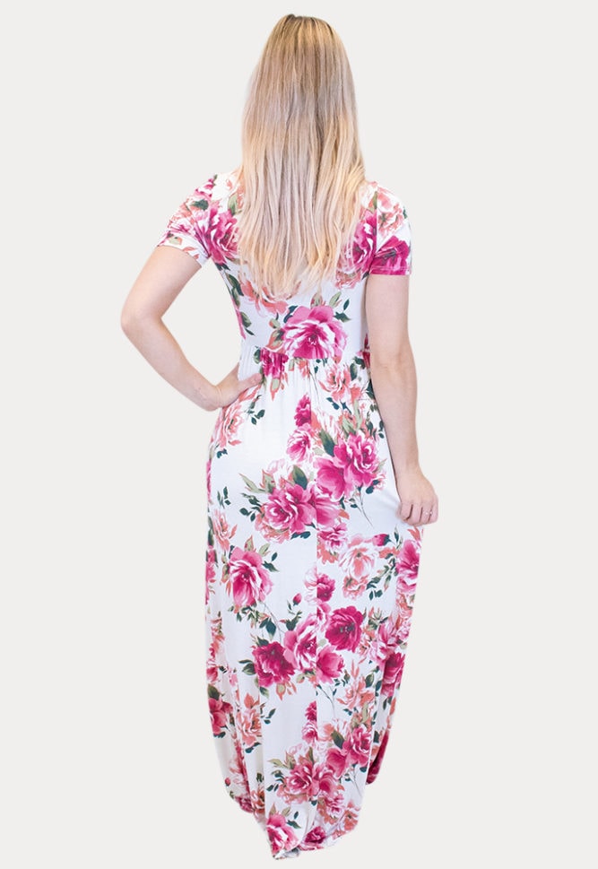floral baby shower maxi
