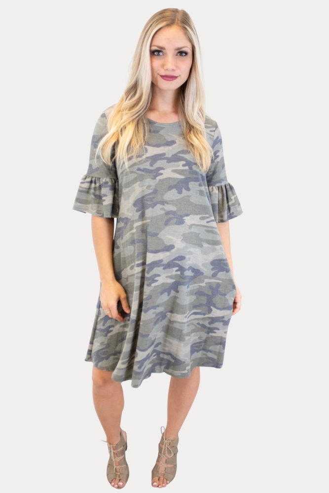 camo pregnancy dress