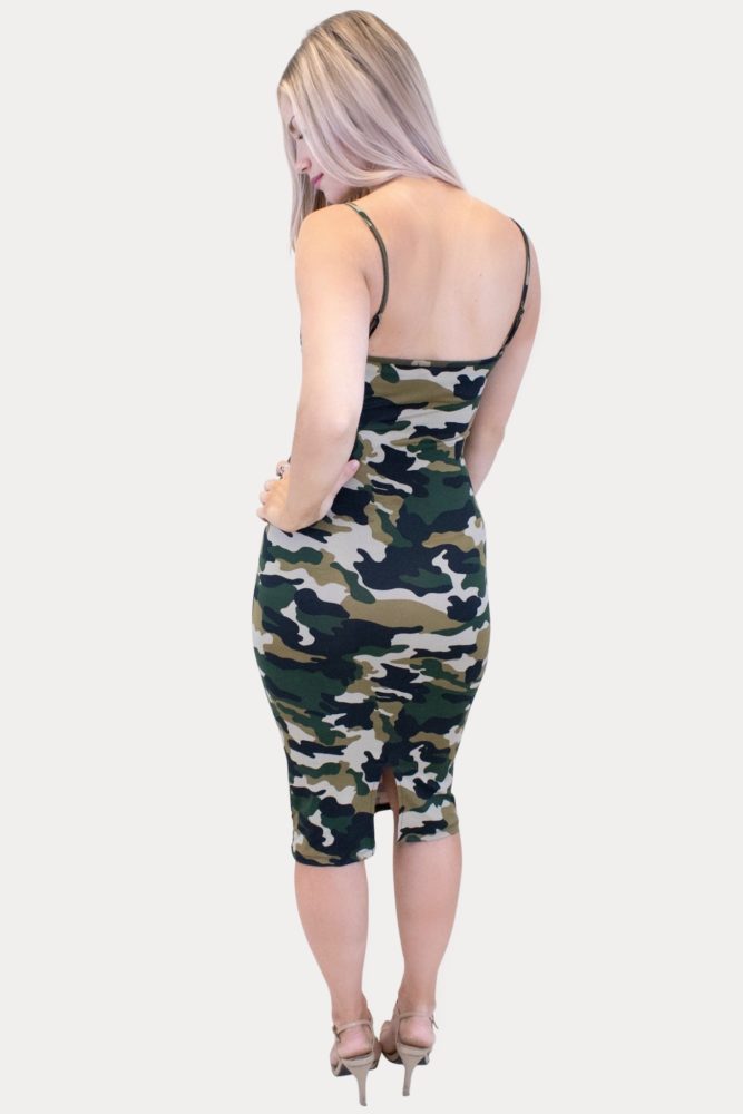camo maternity dress