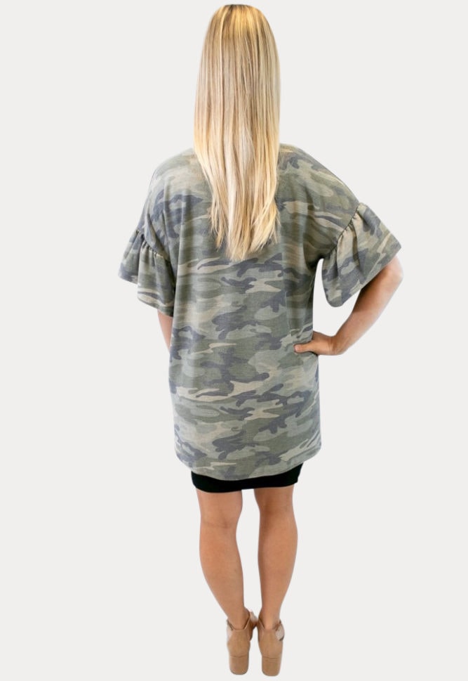camo maternity kimono