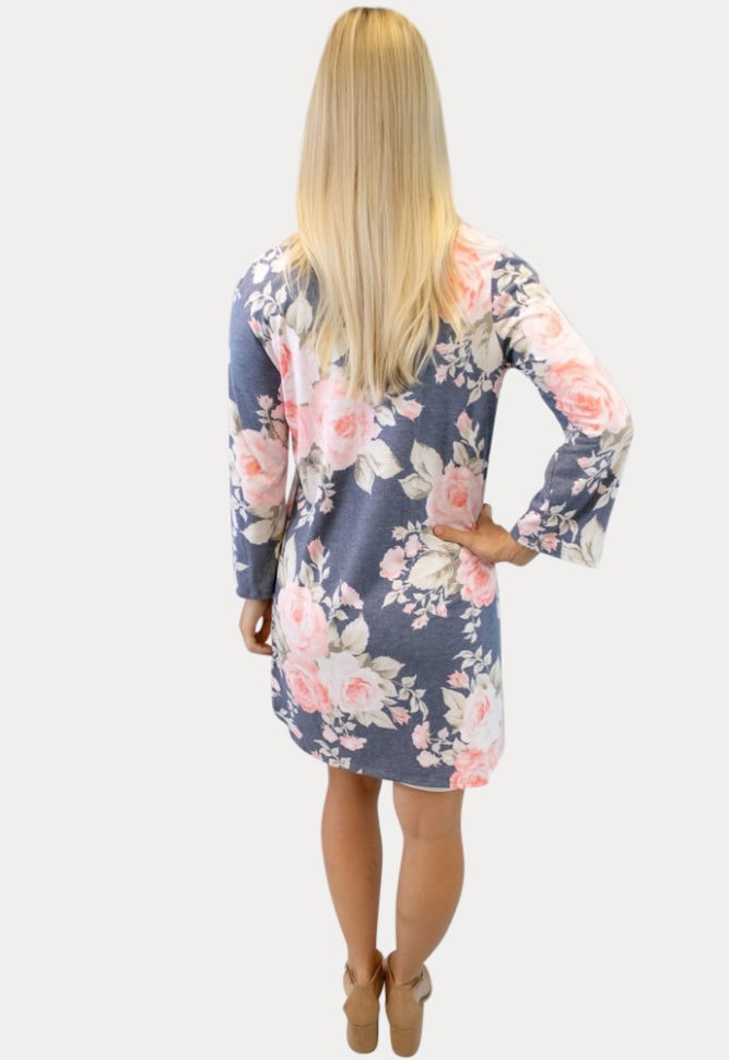 pink rose maternity kimono