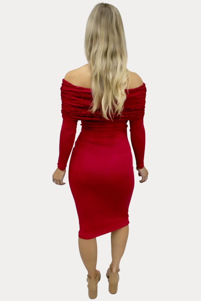 long sleeves maternity dress with lace