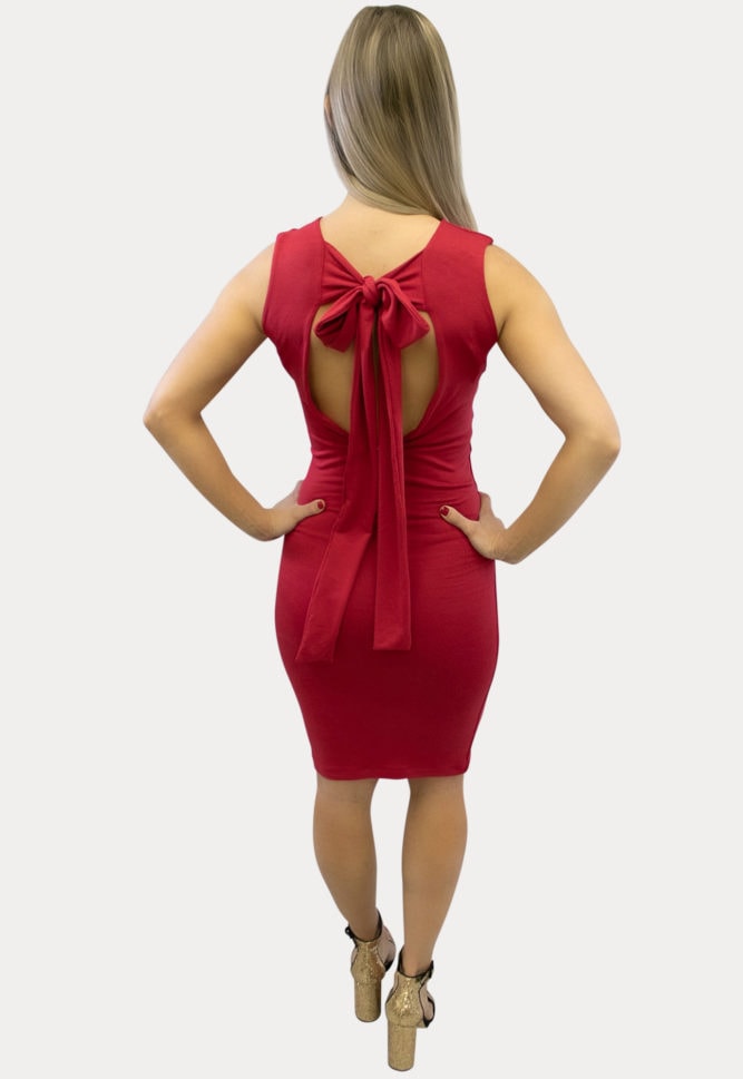 Open Back Maternity Dress