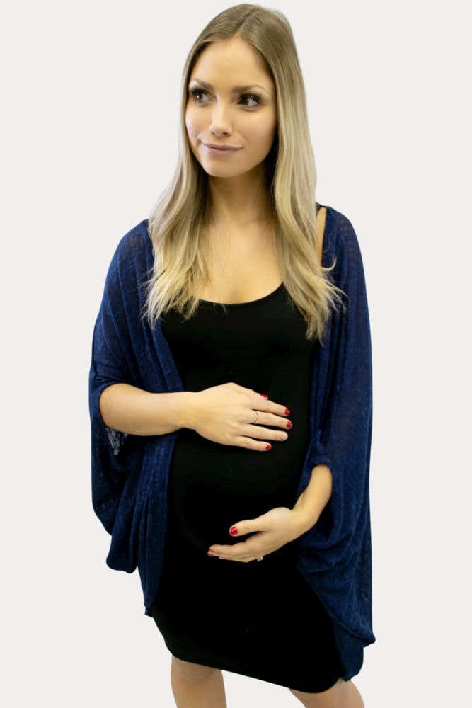 lightweight navy maternity sweater