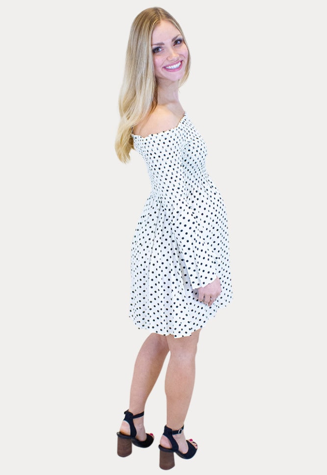 polka dot pregnancy dress