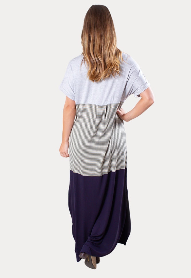 loose maternity maxi dress