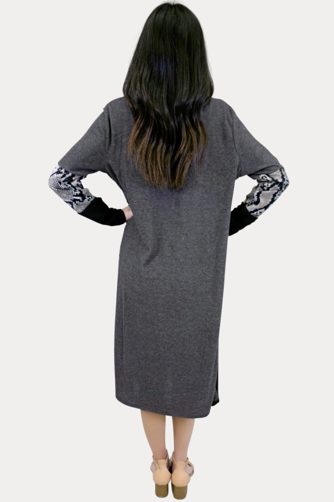 snake print maternity kimono