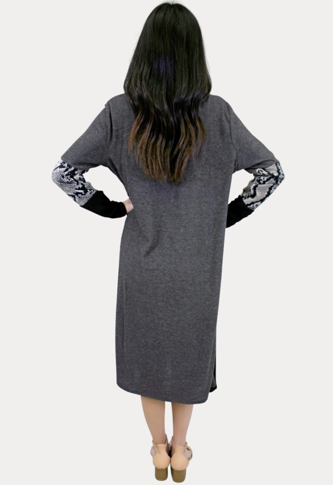 snake print maternity kimono