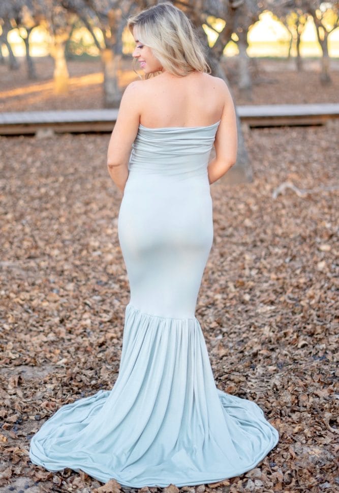 sweetheart mermaid maternity gown