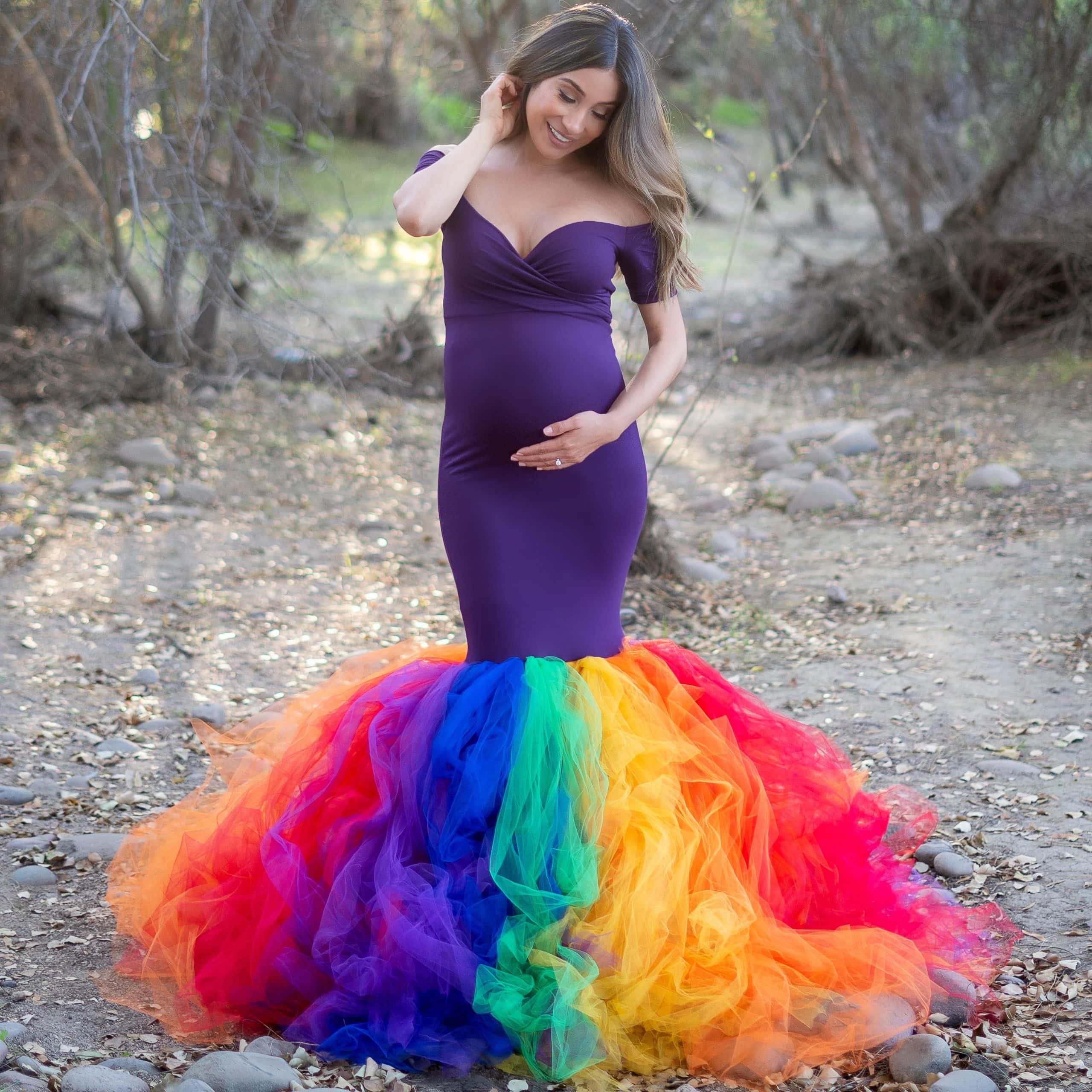 rainbow gowns