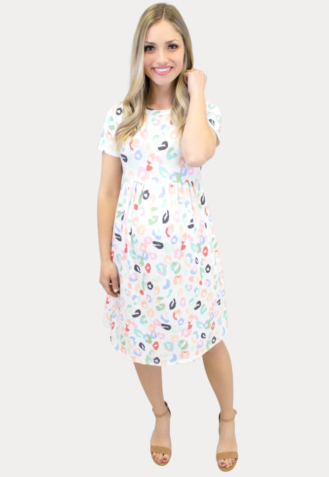 party print maternity dress