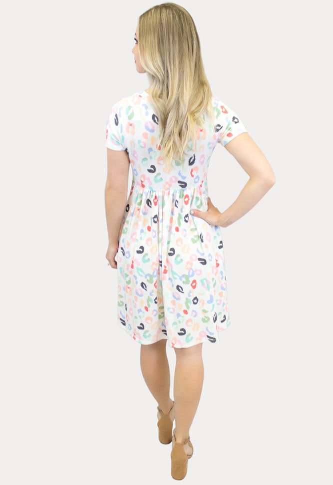 party print maternity dress