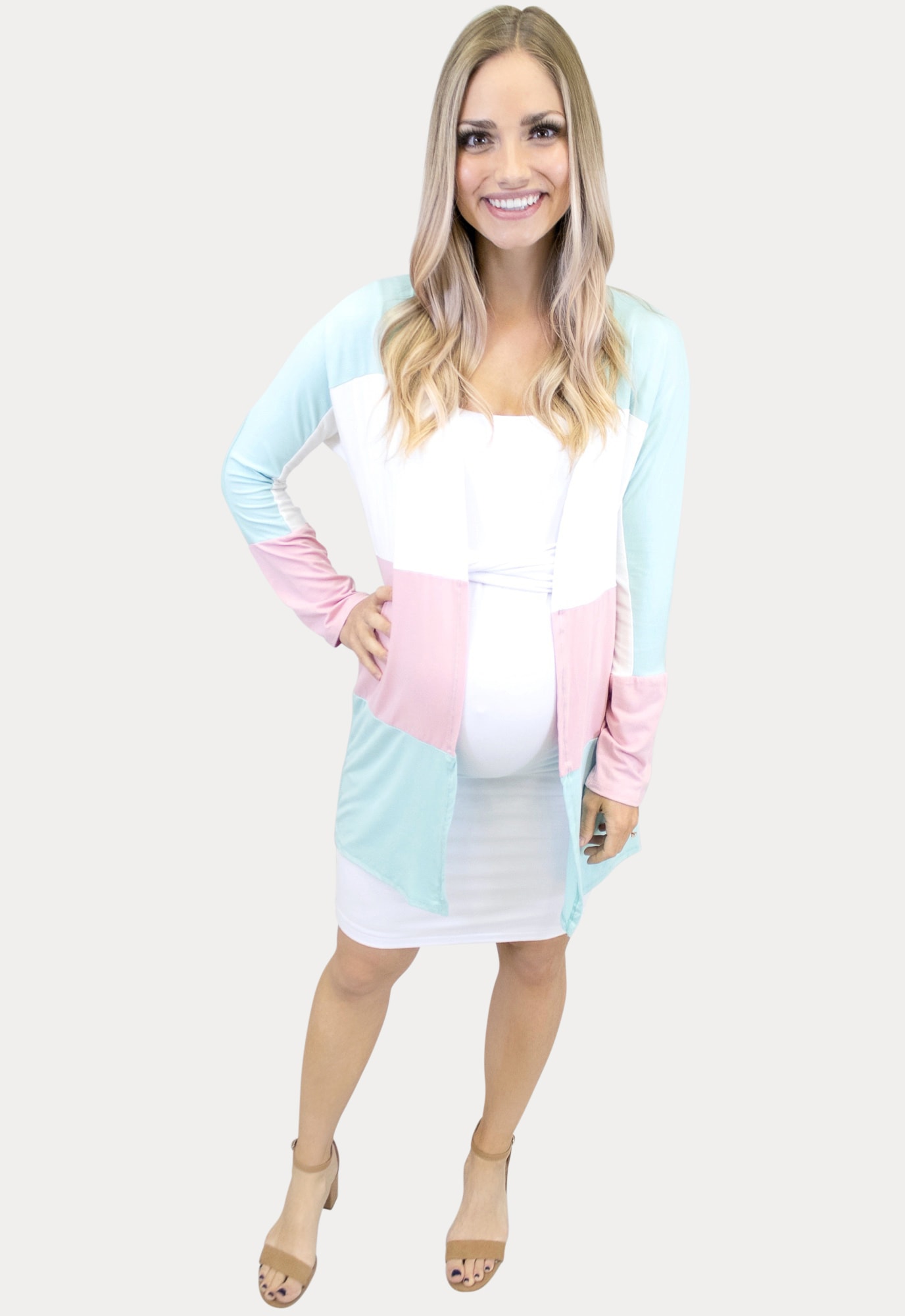 gender reveal cardigan