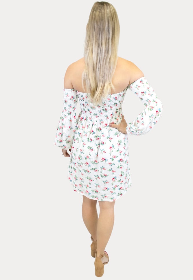 Floral Smock Top Maternity Dress