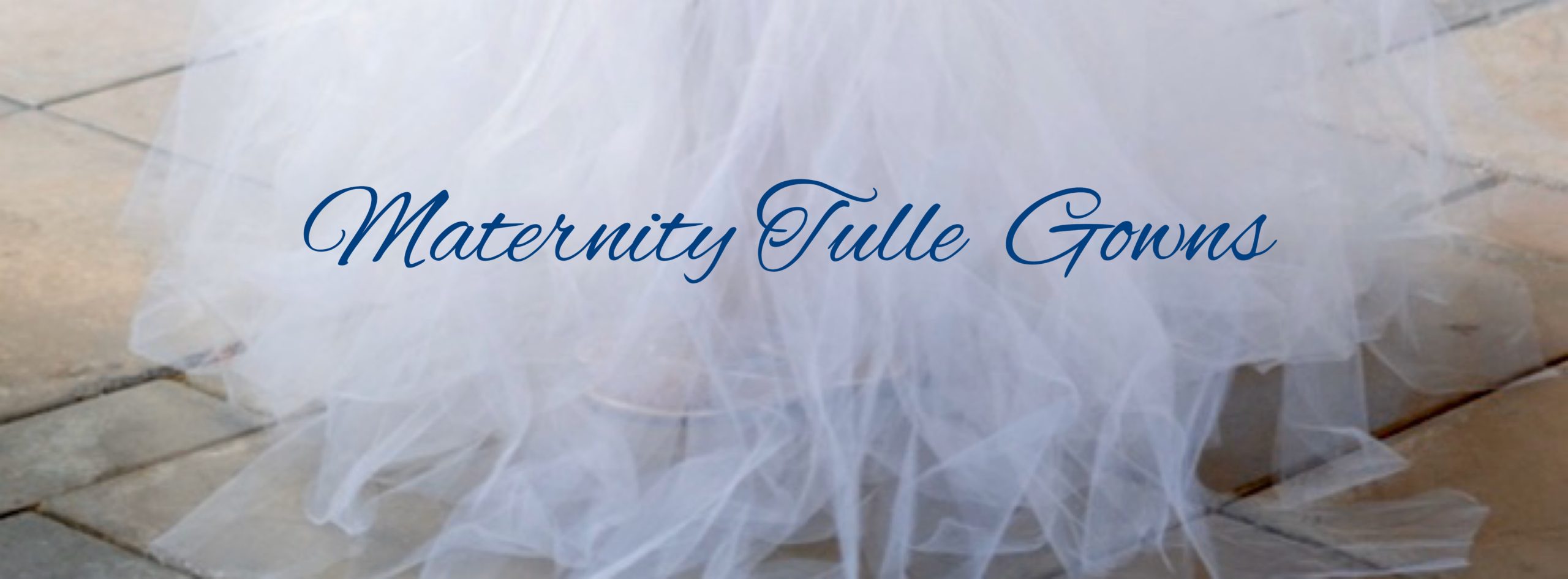 Maternity tulle gown blog