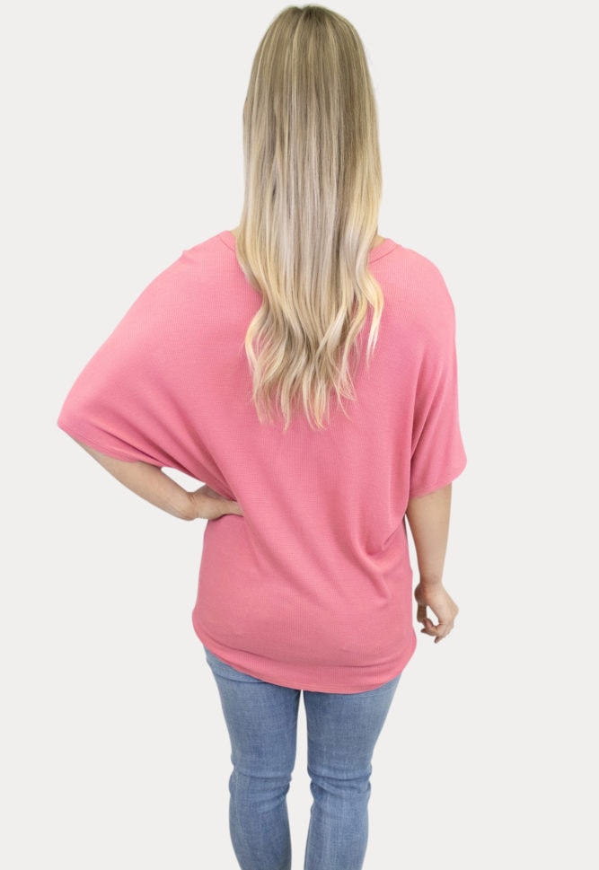 pink tie maternity top