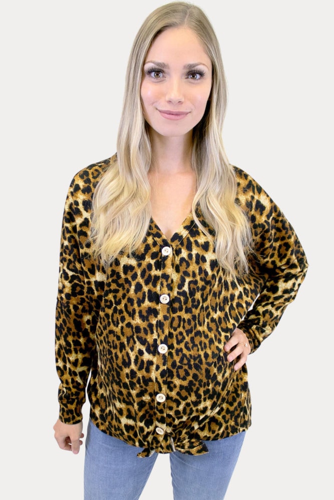 Tie Bottom Leopard Top