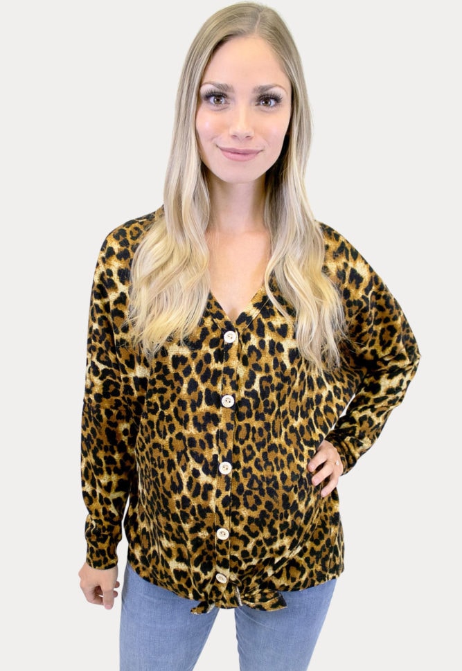 Tie Bottom Leopard Top