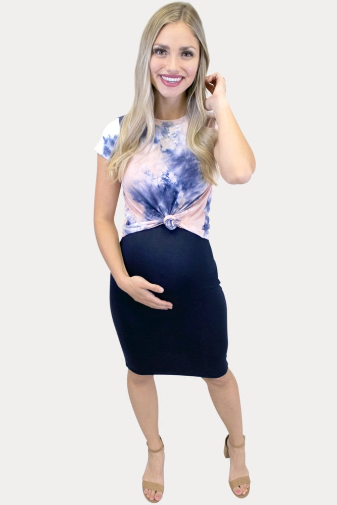 tie dye maternity outfit