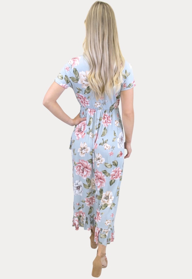 ruffle wrap dress