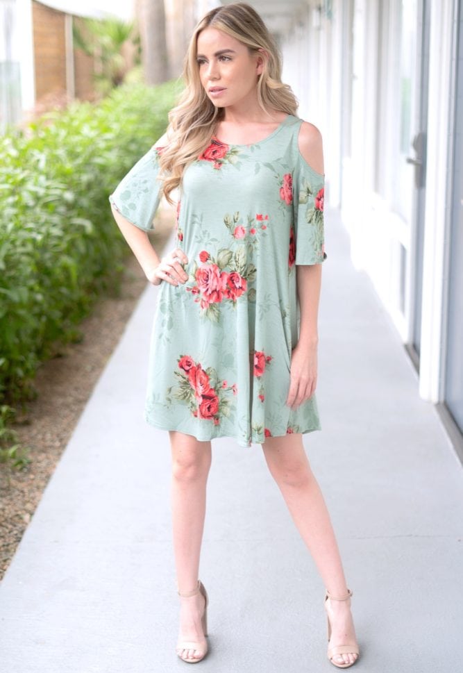 floral flowy dress