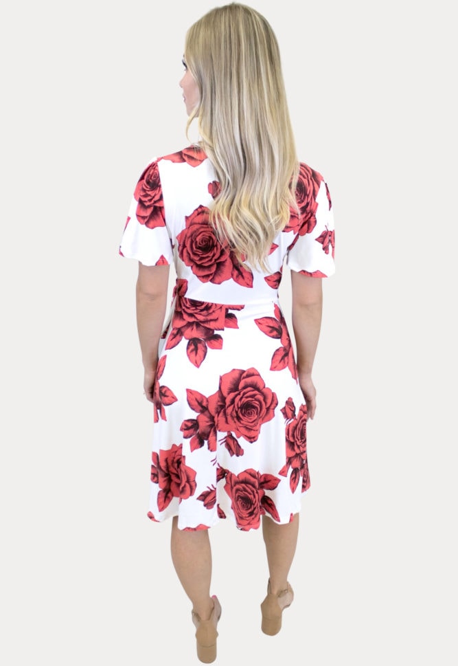 sweetheart wrap dress