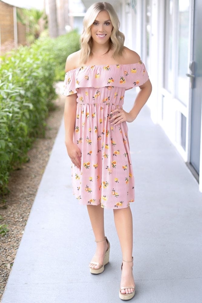 dress with oranges