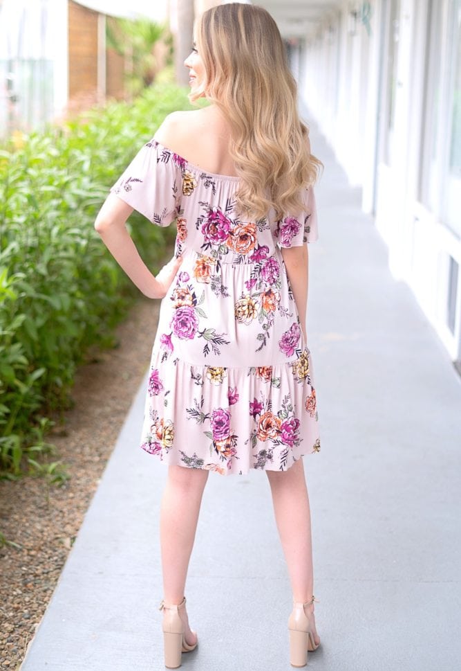 mini dress with flowers
