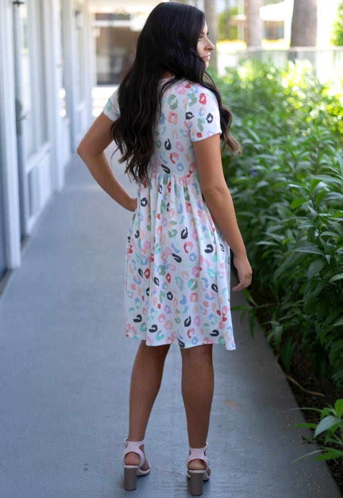 party print dress