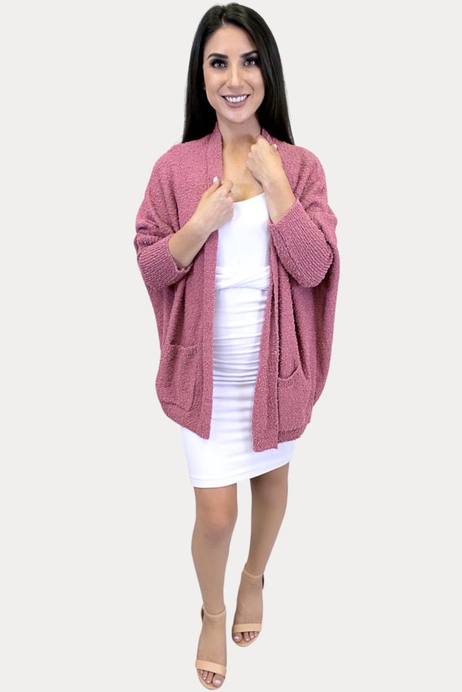 long sleeve knit cardigan