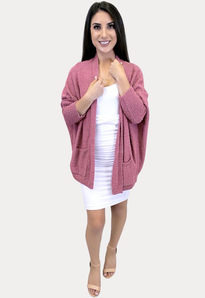 long sleeve knit cardigan