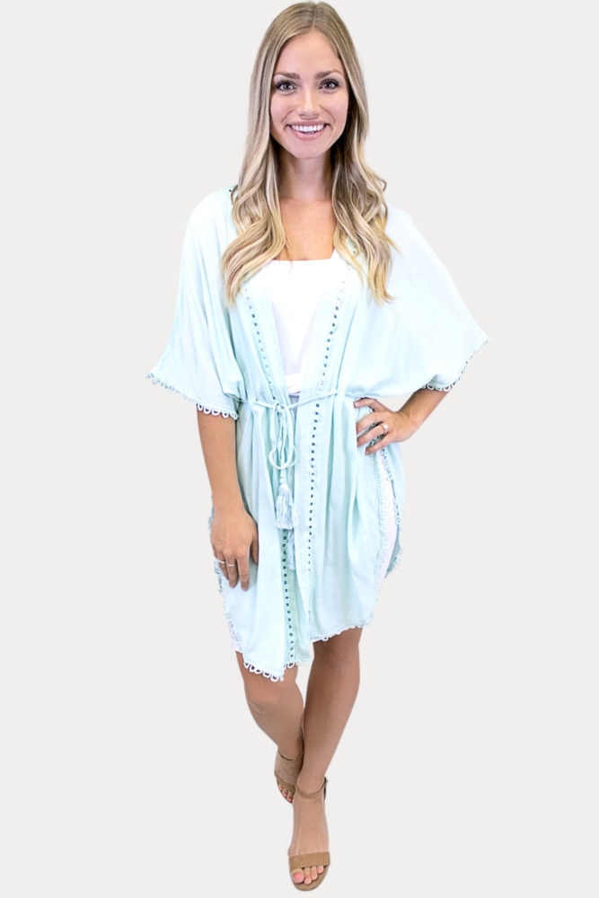 tie front kimono