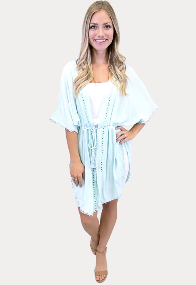 tie front kimono
