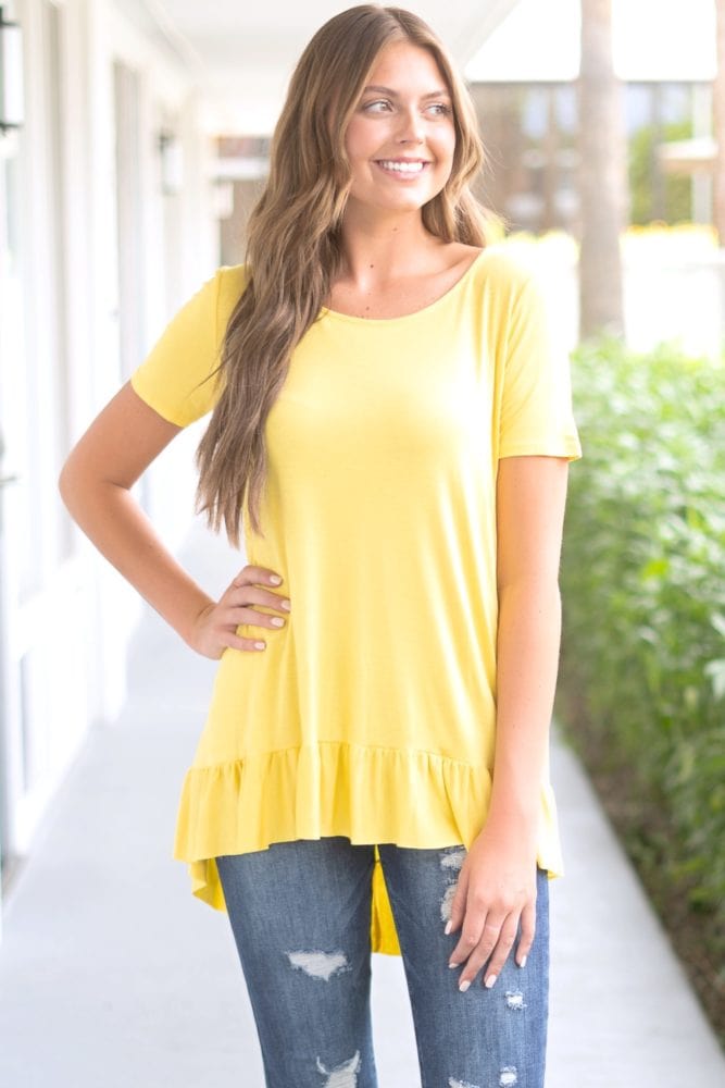 ruffle women's top