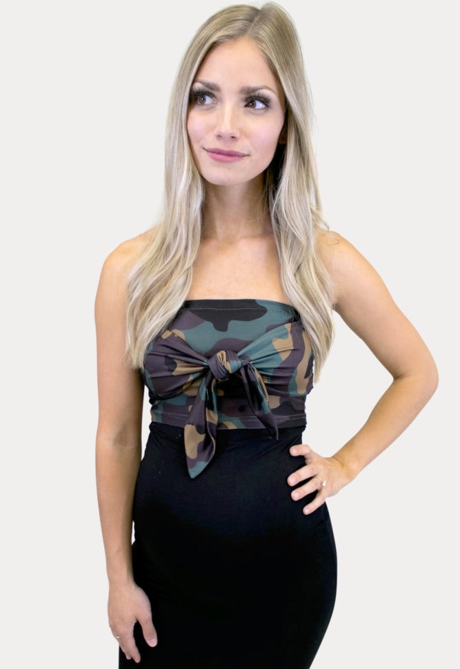 camo maternity crop