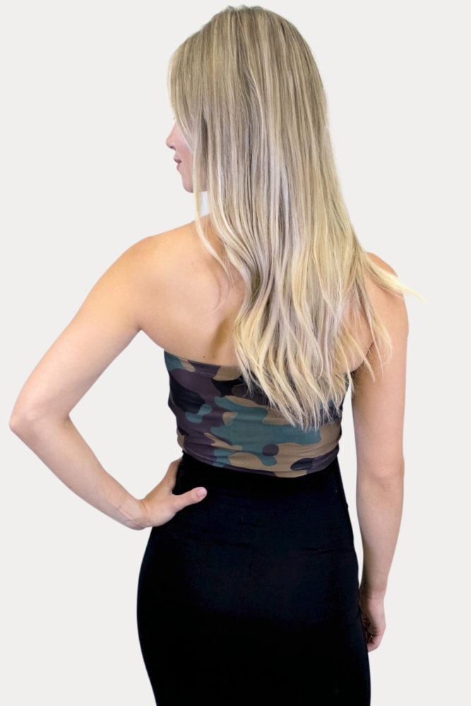 camo maternity crop