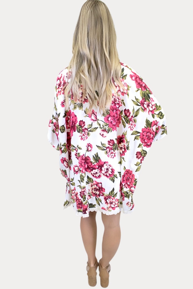 white women's kimono
