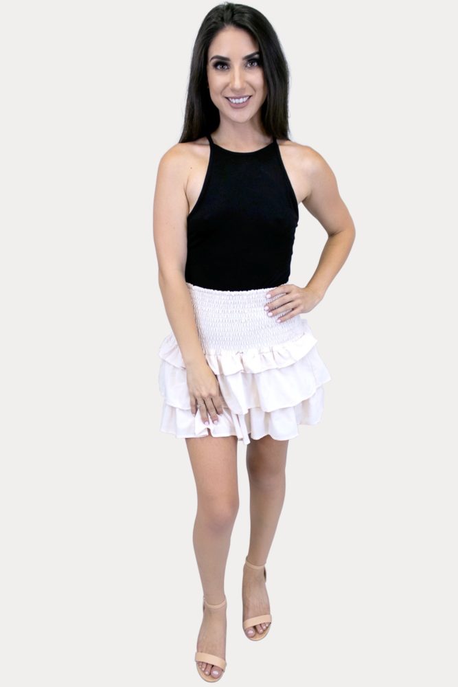 women's ruffle skirt