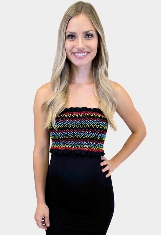 black striped maternity top