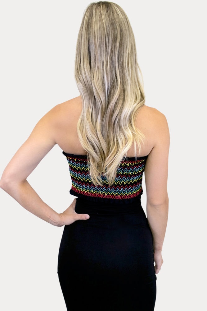 black striped maternity top