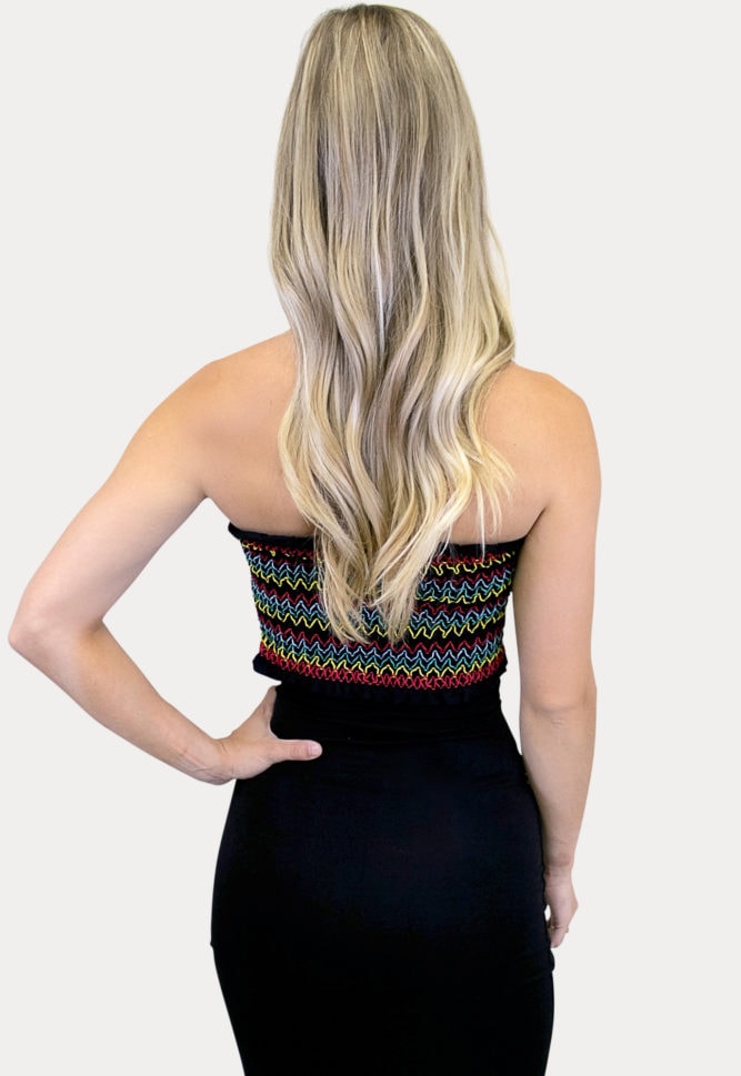 black striped maternity top