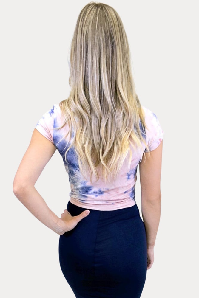tie dye crop top