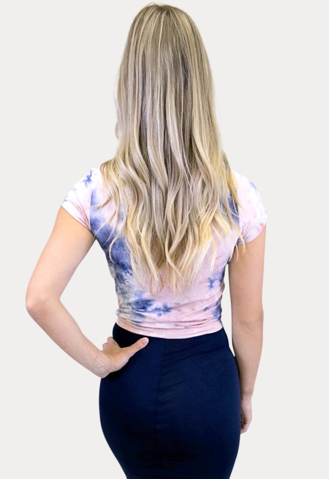 tie dye crop top