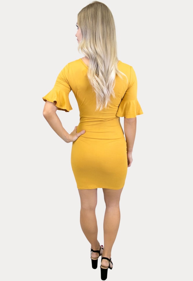 short sleeve bodycon maternity dress