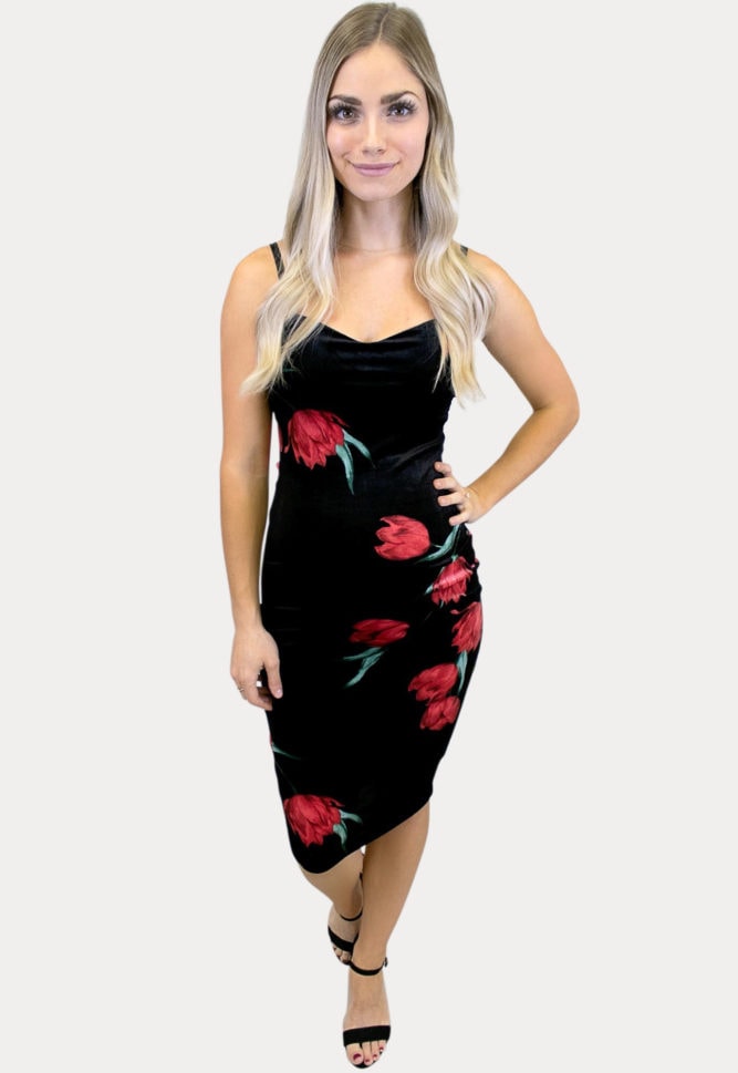 sleeveless velvet maternity dress