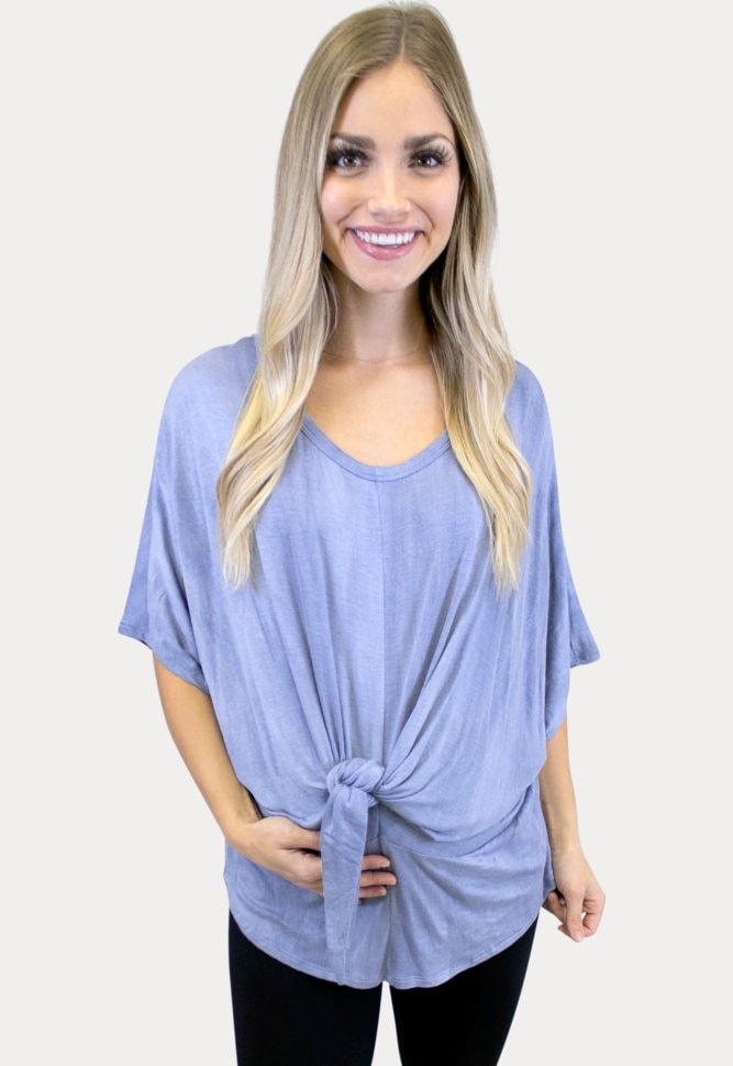 knot front maternity top