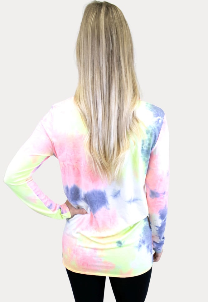 tie dye maternity top