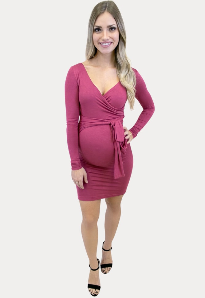 sweetheart bodycon pregnancy dress